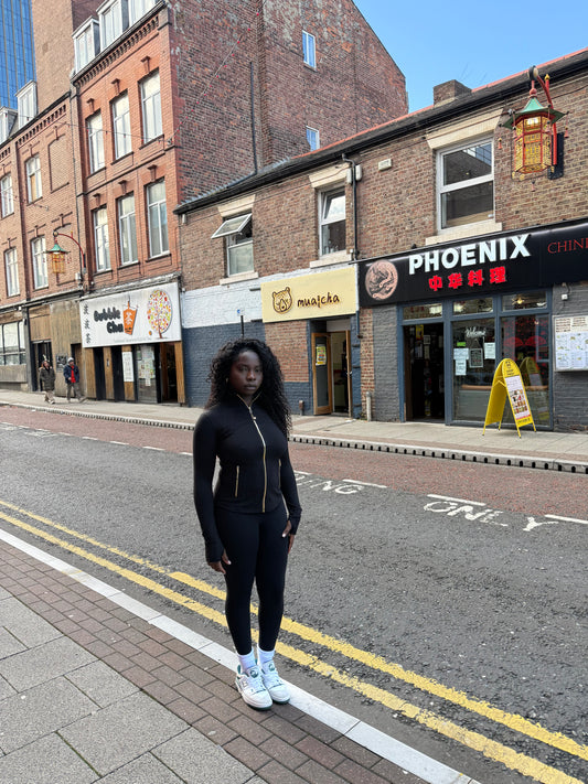 Ultimate Define Jacket - Black (Gold Zip)