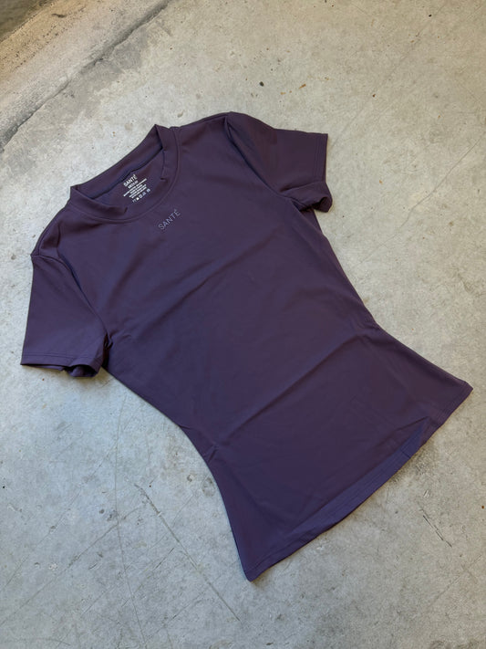 Purple Short Sleeve Santé Top